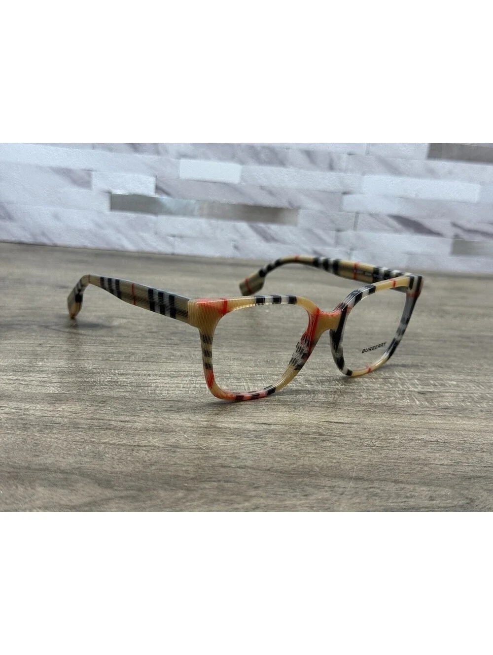 Burberry B2347 3944 Plaid Designer Old Stock Italy Eyeglasses NWOT 50[]19-140